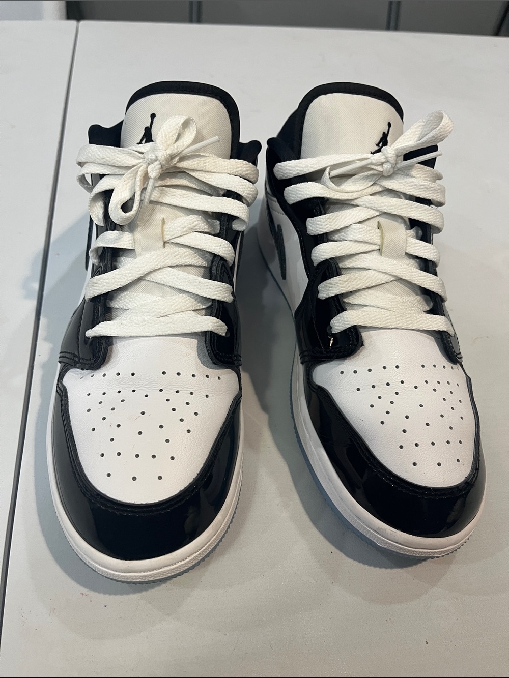 Nike Kids Black and White Low-Top Sneakers